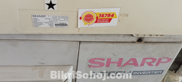 sharp 2 Ton j tech inverter AC urgent sell hobbay